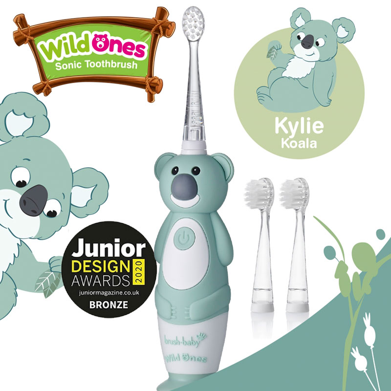 Brush-baby WildOnes Kylie Koala Rechargeable Sonic  Electric Toothbrush (0-10 year old) 2 years warranty